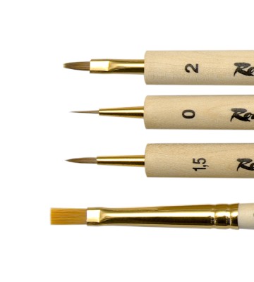 Набор кистей №8 Roubloff Миниатюра 2 из колонка и синтетики