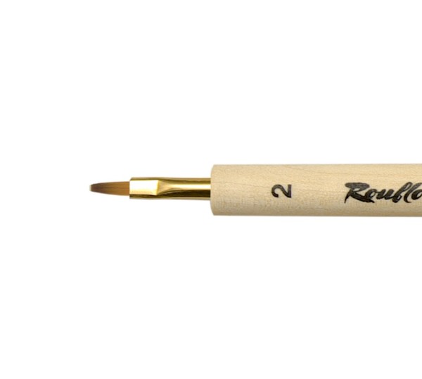 Кисть Roubloff Miniature S2 плоская из синтетики
